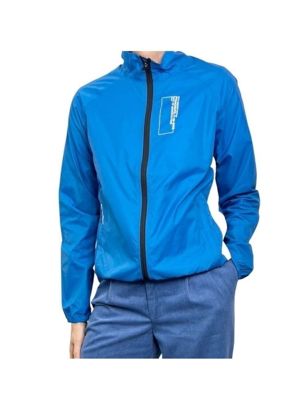 NWT Newline Denmark blue parachute running jacket M